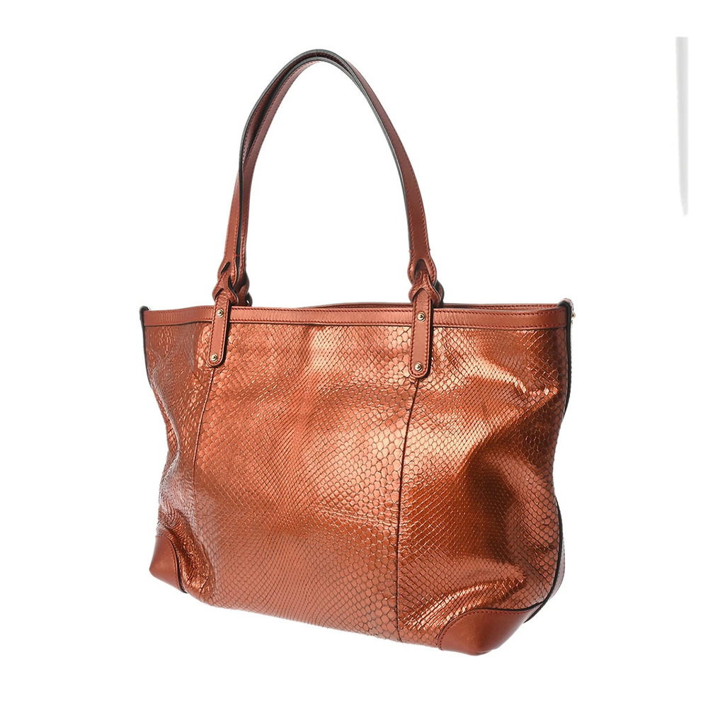 Gucci Tote Leather Diamante Bag Brown
